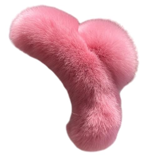 Trufolxiaz Winter Lint Hair Claw Clips Faux Pelzy Claw Clip Elegant Acryl Barrette Frauen Haarklammern Kopfspeise Haarzubehör Haarnadel Für Stilvolle Haare von Trufolxiaz