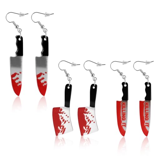 Trukafie Halloween Ohrringe Set Halloween Schmuck Damen Mädchen für Karneval Mottoparty von Trukafie
