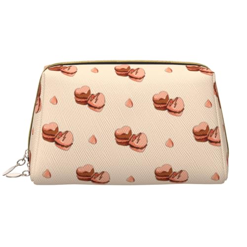 Butterscotch Cupcake-Make-up-Tasche, Organizer, Kulturbeutel, Kosmetiktasche, Reißverschluss-Tasche, Pinsel-Aufbewahrungsbox, groß, Cartoon-Macarons, Einheitsgröße von Trukd