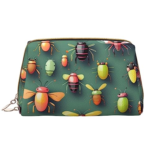 Cloudy Skymakeup Tasche Organizer, Kulturbeutel, Kosmetiktasche, Reißverschluss-Tasche, Pinsel-Aufbewahrungskoffer (groß), Insect Atlas, Einheitsgröße von Trukd