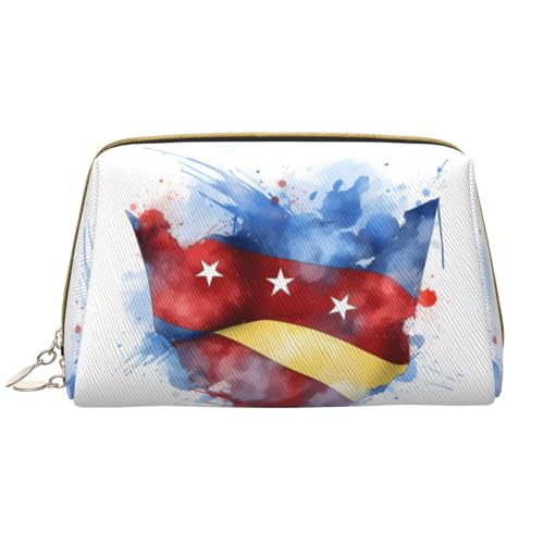 The Star Spangled Banner-Make-up-Tasche, Organizer, Kulturbeutel, Kosmetiktasche, Reißverschluss-Tasche, Pinsel-Aufbewahrungsbox, groß, The Star-Spangled Banner, Einheitsgröße von Trukd