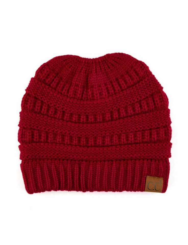Truly Contagious Beanie Ponytail Beanie – Stylisch, praktisch und superweich! Hochwertiges, weiches Strickmaterial mit originalem C.C®-Label. von Truly Contagious
