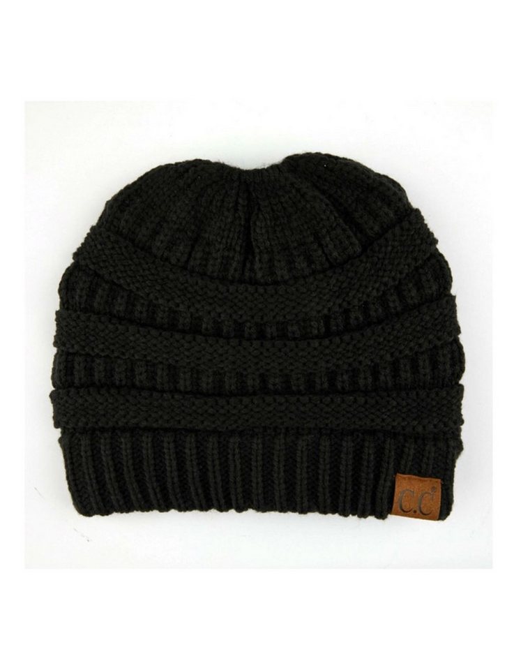 Truly Contagious Beanie Ponytail Beanie – Stylisch, praktisch und superweich! Hochwertiges, weiches Strickmaterial mit originalem C.C®-Label. von Truly Contagious