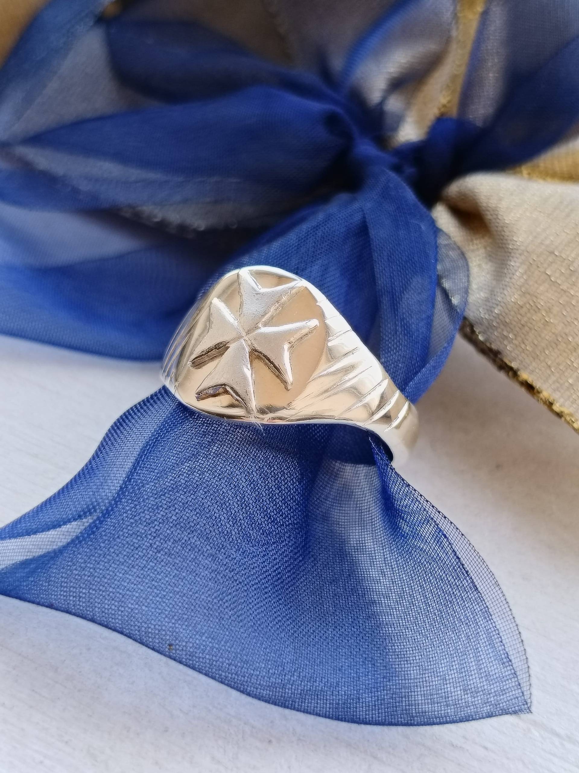 Malteser Kreuz Ring, Malteser Ring, Handgefertigter Ring, Männerschmuck Malteser Kreuz Ring, Malteser Ring, Handgefertigter Ring, Männerschmuck von TrulyFiligree