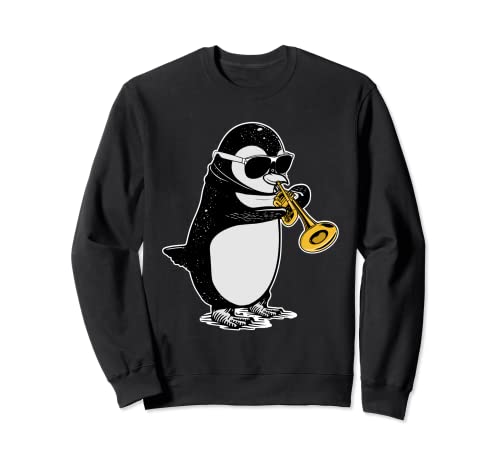 Trompetenspieler Pinguin Liebhaber Kinder Musiker Trompete Sweatshirt von Trumpet Gifts For Kids