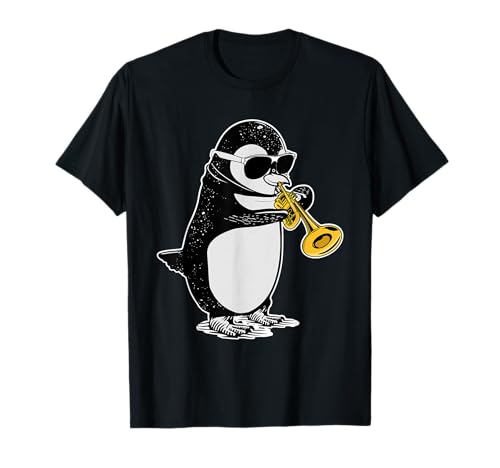 Trompetenspieler Pinguin Liebhaber Kinder Musiker Trompete T-Shirt von Trumpet Gifts For Kids