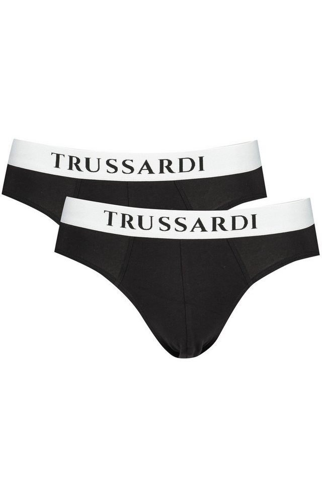 Trussardi Boxershorts Schwarze Herren-Slips im Doppelpack – Komfort & Stil vereint von Trussardi