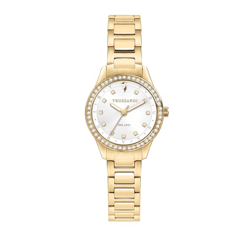 Trussardi Damen Analog Quarz Uhr mit Edelstahl Armband R2453151504 von Trussardi
