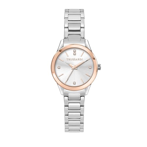 Trussardi Damen Analog Quarz Uhr mit Edelstahl Armband R2453151519 von Trussardi