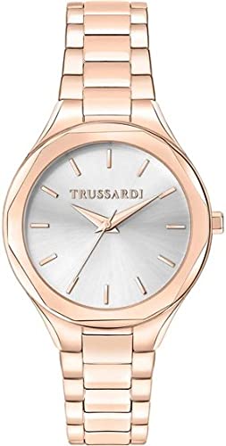 Trussardi Damen Analog Quarz Uhr mit Edelstahl Armband R2453157503 von Trussardi