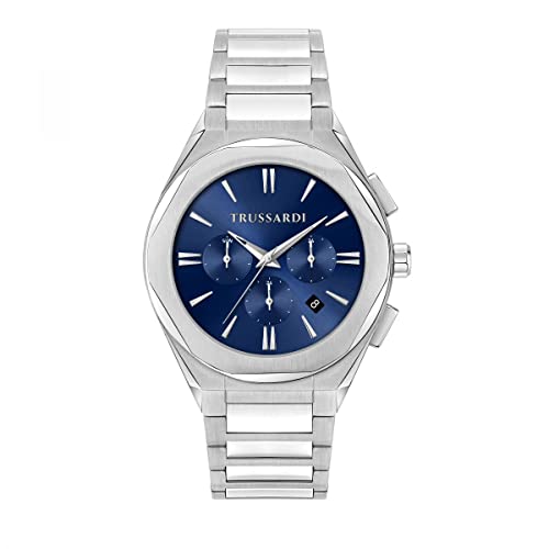 Trussardi Herren Analog Quarz Uhr mit Edelstahl Armband R2453156004 von Trussardi