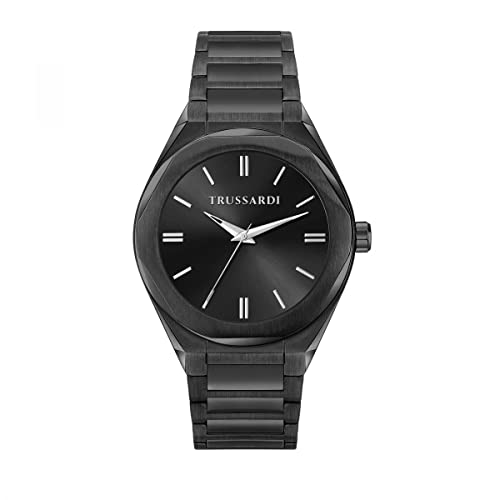 Trussardi Herren Analog Quarz Uhr mit Edelstahl Armband R2453156005 von Trussardi