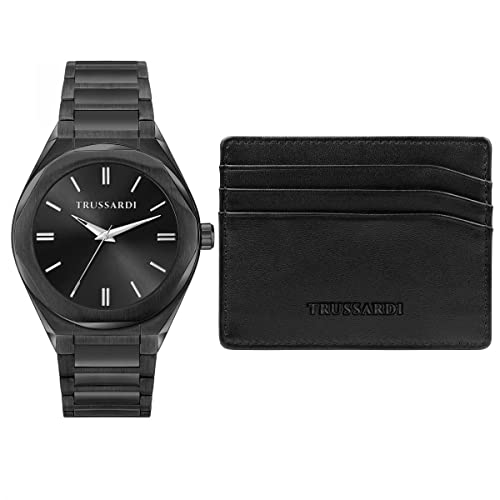 Trussardi Herren Analog Quarz Uhr mit Edelstahl Armband R2453156007 von Trussardi