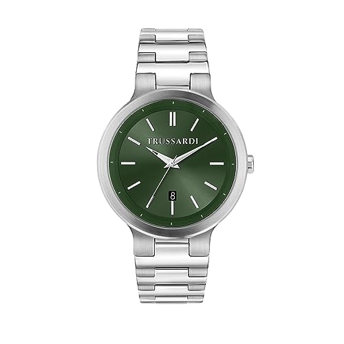 Trussardi Herren Analog Quarz Uhr mit Edelstahl Armband R2453164002 von Trussardi