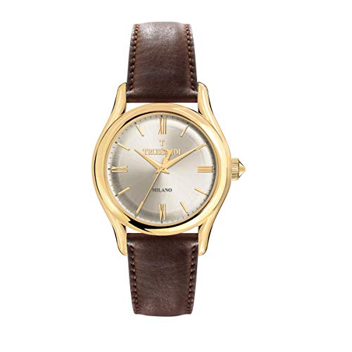 TRUSSARDI Herren Analog Quarz Uhr mit Leder Armband R2451127003 von Trussardi