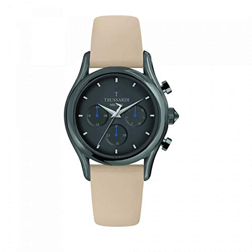 Trussardi Mann Analog Quarz Uhr mit Leder Armband R2451127009 von Trussardi