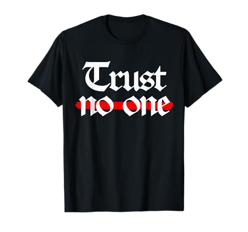 Trust no one Goth Boy Nobody Aesthetic Goth E-girl E-boy T-Shirt von Trust no one