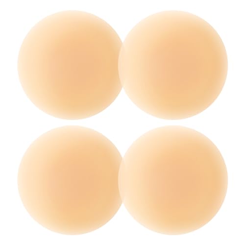 Trustnice Unsichtbare Nippelpads Silikon - Wiederverwendbare Nipple Cover -Ultra Dünne Selbstklebende Nipple Pads - Brustwarzenabdeckung Klebe BH zur Nippelabdeckung von Trustnice