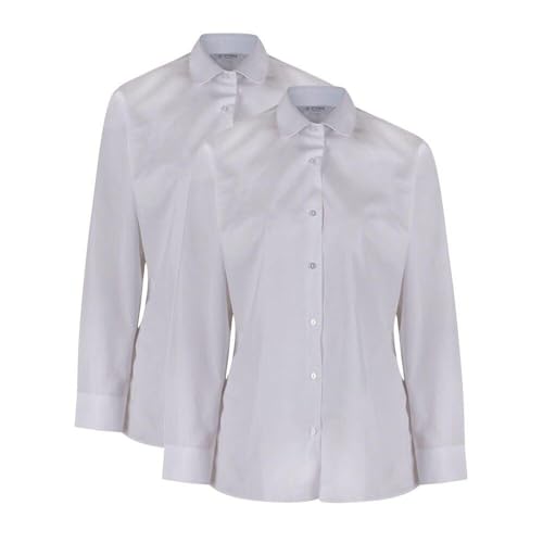 Trutex Mädchen Nkb-wht-22 Schuluniform-Oberteil, Weiß (White White), 3-4 Jahre (Herstellergröße: 22) von Trutex