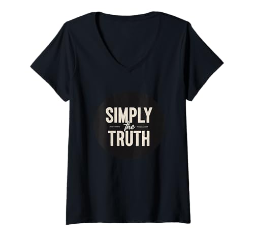 Damen Awesome Simply The Truth Kostüm T-Shirt mit V-Ausschnitt Damen Awesome Simply The Truth Kostüm T-Shirt mit V-Ausschnitt von Truth Outfit
