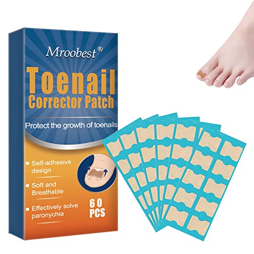 TruuMe 60Pcs Zehennagel Korrektur Patch, Eingewachsene Pflaster, Korrektur Aufkleber Zeh Nagel von TruuMe