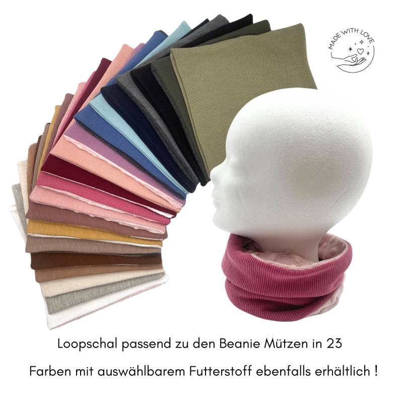 Herbst Winter Beanie Mütze Für Erwachsene Aus Rippjersey Mit Kunstleder Label 20 Farben Damen Herren Personalisiert von TryPinky