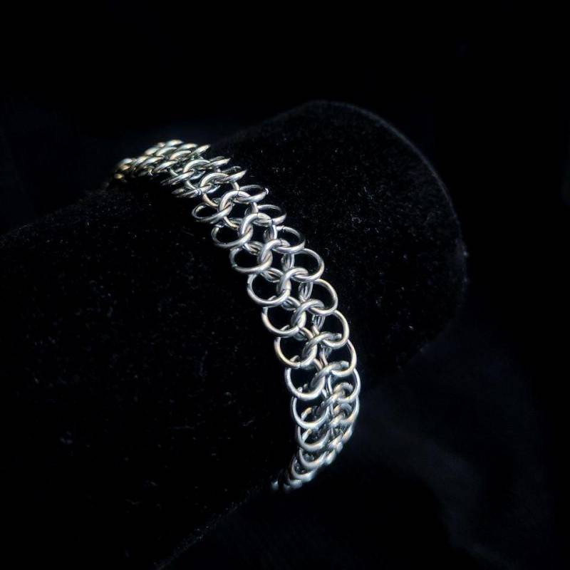 Chainmail Armband - Simple European 4In1 Weave 304 Edelstahl Handgemacht Alternative Gothic Fantasy Fashion Chainmail Armband - Simple European 4In1 Weave 304 Edelstahl Handgemacht Alternative Gothic Fantasy Fashion von TrylobiteDE