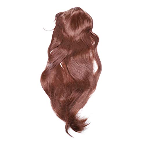 Tsadeer Wig Long Straight Anime Cosplay Costume Long Straight Hair, Brown von Tsadeer