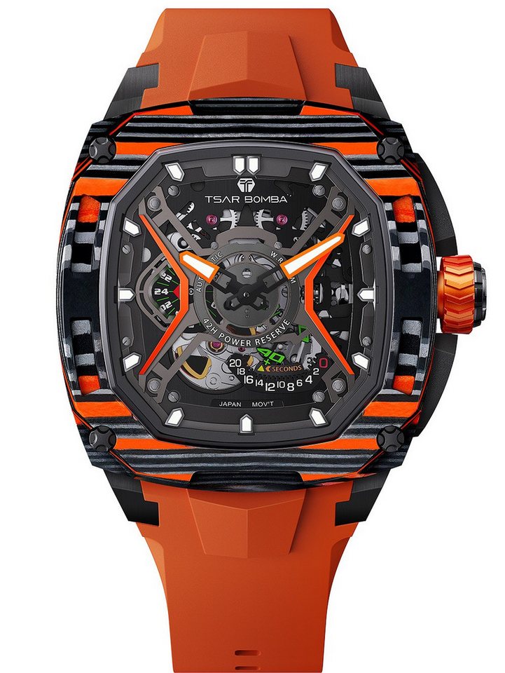 Tsar Bomba Automatikuhr Tsar Bomba TB8605A-03 Herrenuhr Dark Matter Automatik 46mm 5ATM Tsar Bomba TB8605A-03 Herrenuhr Dark Matter Automatik 46mm 5ATM von Tsar Bomba