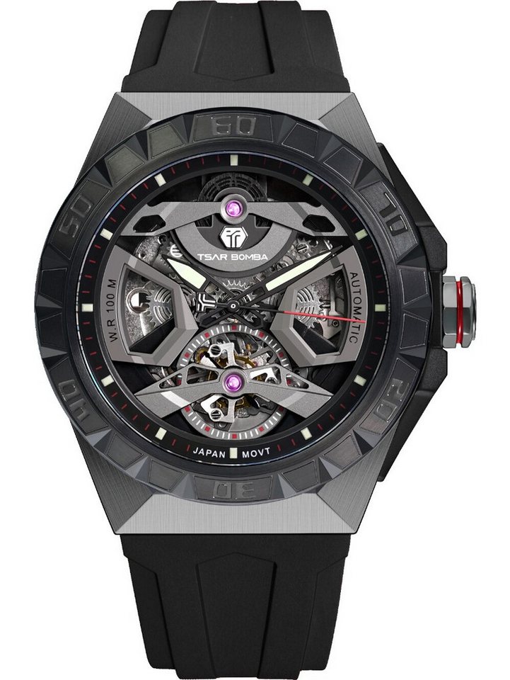 Tsar Bomba Automatikuhr Tsar Bomba TB8804A-01 Herrenuhr Elementar Automatik 46mm 5ATM Tsar Bomba TB8804A-01 Herrenuhr Elementar Automatik 46mm 5ATM von Tsar Bomba