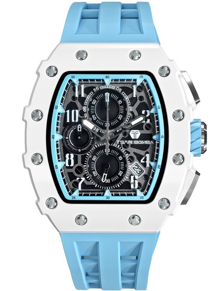 Tsar Bomba Quarzuhr Tsar Bomba TB8204B-02 Herrenuhr Elementar Chronograph 44mm 5ATM Tsar Bomba TB8204B-02 Herrenuhr Elementar Chronograph 44mm 5ATM von Tsar Bomba