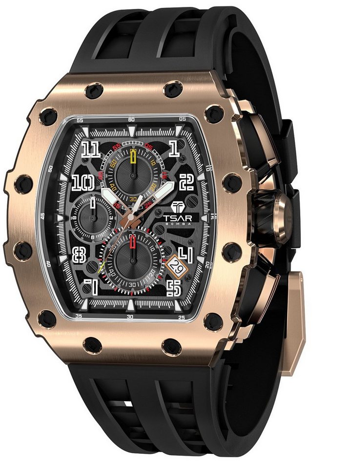 Tsar Bomba Quarzuhr Tsar Bomba TB8204Q-07 Herrenuhr Elementar Chronograph 44mm 5ATM Tsar Bomba TB8204Q-07 Herrenuhr Elementar Chronograph 44mm 5ATM von Tsar Bomba