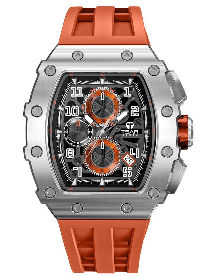 Tsar Bomba Quarzuhr Tsar Bomba TB8204Q-11 Herrenuhr Elementar Chronograph 44mm 5ATM Tsar Bomba TB8204Q-11 Herrenuhr Elementar Chronograph 44mm 5ATM von Tsar Bomba