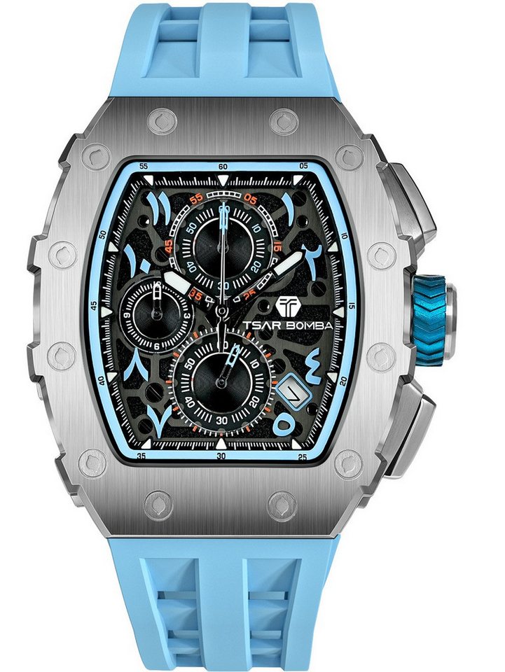 Tsar Bomba Quarzuhr Tsar Bomba TB8204QA-05 Herrenuhr Elementar Chronograph 44mm 5ATM Tsar Bomba TB8204QA-05 Herrenuhr Elementar Chronograph 44mm 5ATM von Tsar Bomba