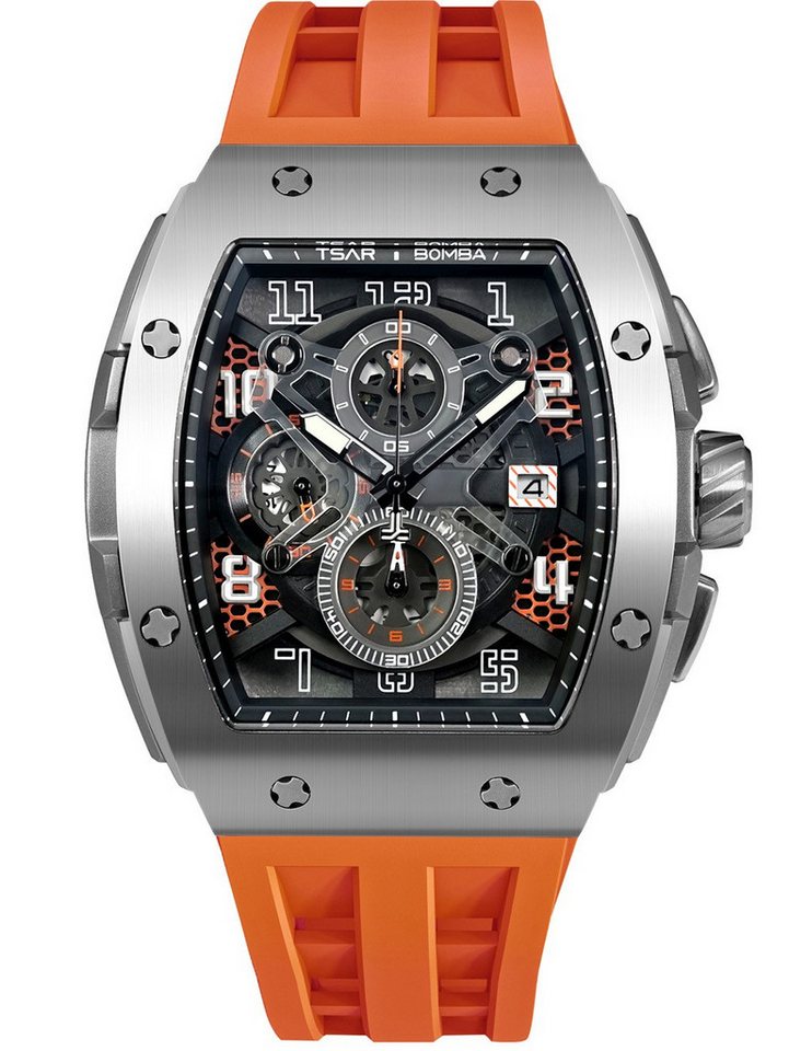 Tsar Bomba Quarzuhr Tsar Bomba TB8211Q-02 Herrenuhr Elementar Chronograph 52mm 5ATM Tsar Bomba TB8211Q-02 Herrenuhr Elementar Chronograph 52mm 5ATM von Tsar Bomba