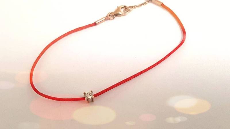 Diamant-Armband, 14K Rose Gold Armband, Einstellung 0, 10 Ct Diamant, Diamant-Schmuck-Geschenk Für Sie, Böse Auge Einzigartige Armband von TsarfatyJewellery4U