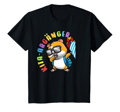 Kinder Kita Abgänger Schultüte Hamster Kindergarten Abschluss T-Shirt von Tschüss Kindergarten Junge Mädchen Geschenke