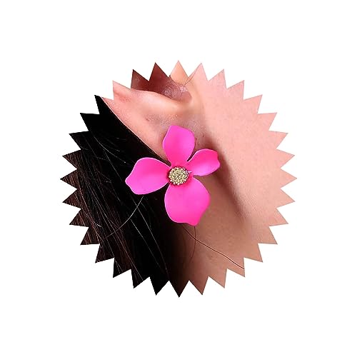 TseenYi Boho Blume Ohrringe Rosa Blume Ohrstecker Ohrringe Vintage Blume Blumen Ohrstecker Ohrringe Böhmischen Braut Ohrringe Schmuck Für Frauen Und Mädchen Geschenke von TseenYi