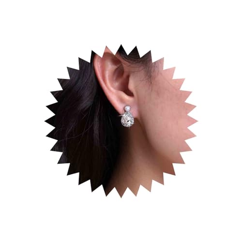 TseenYi Boho-Kristall Träne Braut Ohrringe Silber Cz Träne Baumeln Ohrringe Vintage Perle Ohrstecker Birne Kubischer Zirkon Tropfen Ohrringe Strass Wassertropfen Ohrringe Schmuck Für Frauen von TseenYi
