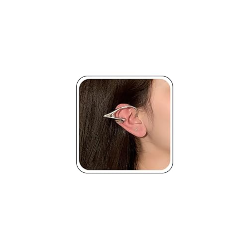 TseenYi Elfen Ohrmanschette Ohrringe Silber Elfen Manschette Wrap Ohrringe Elfen Ohrclips Ohrringe Elfen Kein Piercing Ohrmanschette Cz Strass Ohrclips Schmuck Für Frauen Und Mädchen (2pcs) von TseenYi