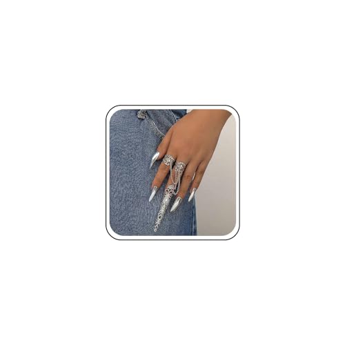 TseenYi Fingerspitze Kralle Ringe Armband Silber Knöchel Hand Kette Fingernagel Spitze Kralle Armband Hohl Blume Filigran Finger Armband Finger Handgeschirr Schmuck Für Frauen Und Mädchen TseenYi Fingerspitze Kralle Ringe Armband Silber Knöchel Hand Kette Fingernagel Spitze Kralle Armband Hohl Blume Filigran Finger Armband Finger Handgeschirr Schmuck Für Frauen Und Mädchen von TseenYi