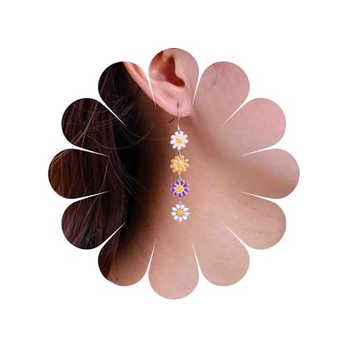 TseenYi Gänseblümchen Blume Quaste Tropfen Ohrringe Bunte Gänseblümchen Baumeln Ohrringe Lange Sonne Blume Emaille Ohrringe Niedlich Chrysantheme Floral Tropfen Ohrringe TseenYi Gänseblümchen Blume Quaste Tropfen Ohrringe Bunte Gänseblümchen Baumeln Ohrringe Lange Sonne Blume Emaille Ohrringe Niedlich Chrysantheme Floral Tropfen Ohrringe von TseenYi