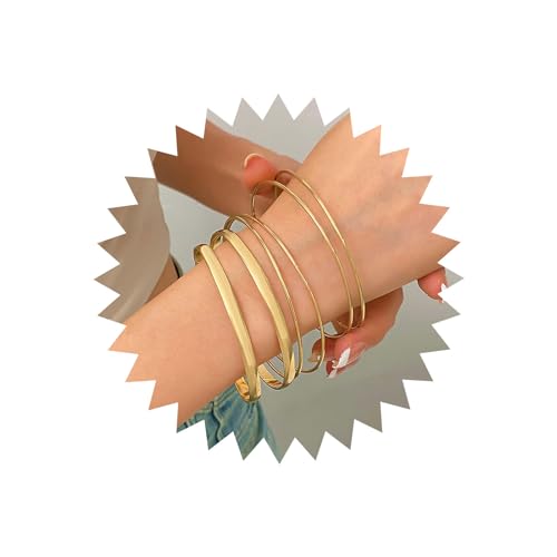 TseenYi Gold Armreif Armband Für Frauen Boho Multi Breite Armreif Set Indischen Bollywood Stackeble Armreif Armband Vintage Chunky Bnagle Armband Schmuck Für Frauen Und Mädchen von TseenYi