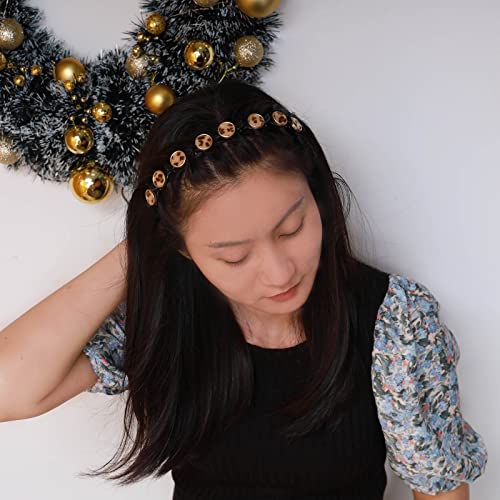 TseenYi Haargummi Mit Doppeltem Pony Haarnadel Haarband Geflochtene Stirnbänder Doppelte Schicht Twist Zopf Haar Werkzeuge Leopardenmuster Clip-Schmuck Für Frauen Und Mädchen (braun 1pcs) von TseenYi