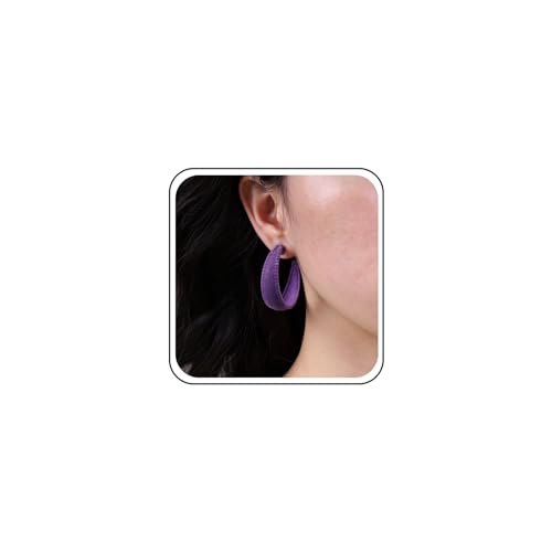 TseenYi Lila C Form Ohrringe Plüsch C Runde Reifen Ohrringe Lila Leicht C Form Ohrringe Vintage Plüsch Geometrische Übertrieben Ohrringe Schmuck Für Frauen Und Mädchen TseenYi Lila C Form Ohrringe Plüsch C Runde Reifen Ohrringe Lila Leicht C Form Ohrringe Vintage Plüsch Geometrische Übertrieben Ohrringe Schmuck Für Frauen Und Mädchen von TseenYi
