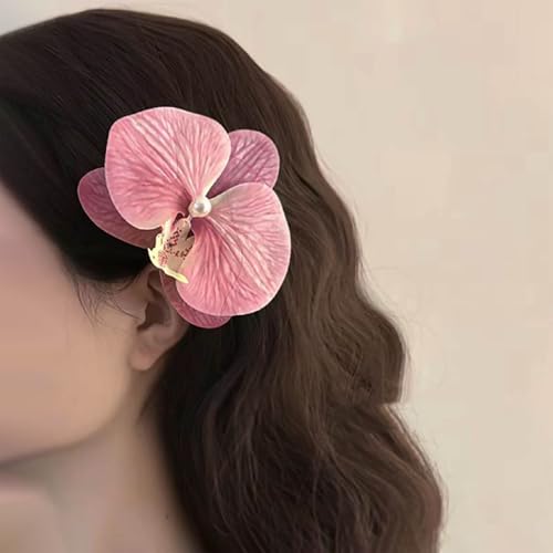 TseenYi Orchidee Blume Haarspangen Rosa Orchidee Haarspangen Großen Stoff Floral Clip Schmetterling Orchidee Floral Haarnadel Perle Floral Braut Hochzeit Kopfstück Kopf Clip Zwei-Wege-Schmuck TseenYi Orchidee Blume Haarspangen Rosa Orchidee Haarspangen Großen Stoff Floral Clip Schmetterling Orchidee Floral Haarnadel Perle Floral Braut Hochzeit Kopfstück Kopf Clip Zwei-Wege-Schmuck von TseenYi