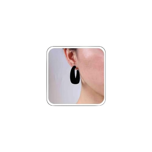 TseenYi Schwarz C Form Ohrringe Plüsch C Runde Reif Ohrringe Schwarz Leicht C Form Ohrringe Vintage Plüsch Geometrische Übertrieben Ohrringe Schmuck Für Frauen Und Mädchen TseenYi Schwarz C Form Ohrringe Plüsch C Runde Reif Ohrringe Schwarz Leicht C Form Ohrringe Vintage Plüsch Geometrische Übertrieben Ohrringe Schmuck Für Frauen Und Mädchen von TseenYi