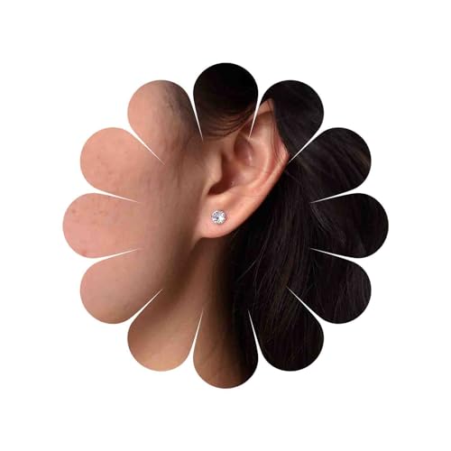 TseenYi Silberne Kristall Ohrstecker Ohrringe Kleine Kubische Zirkonia Ohrringe Kleine Strass Ohrringe Glänzen Cz Ohrstecker Ohrringe Funkelnde Strass Ohrringe Hochzeit Ohrringe Schmuck Für Frauen von TseenYi