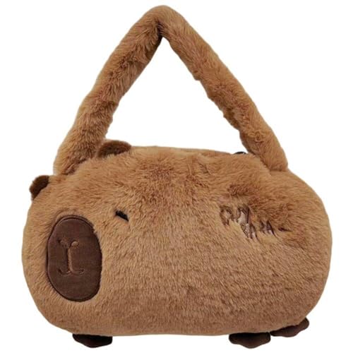 Kawaii Capybara Umhängetasche, Cartoon-plüsch-handtasche, Modisch, Große Kapazität, Umhängetasche, Geldbörse Reißverschluss Für Frauen Und Mädchen von Tsffae