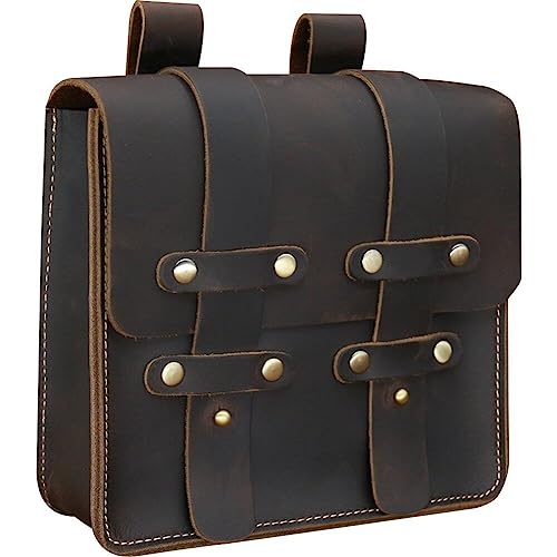 Männer Retro Leder Gürtel Tasche Taille Tasche Tragbare Renaissance Gürtel Tasche Pack Satchel Messenger Tasche 6,5" Telefon Fall Pouc von Tsffae